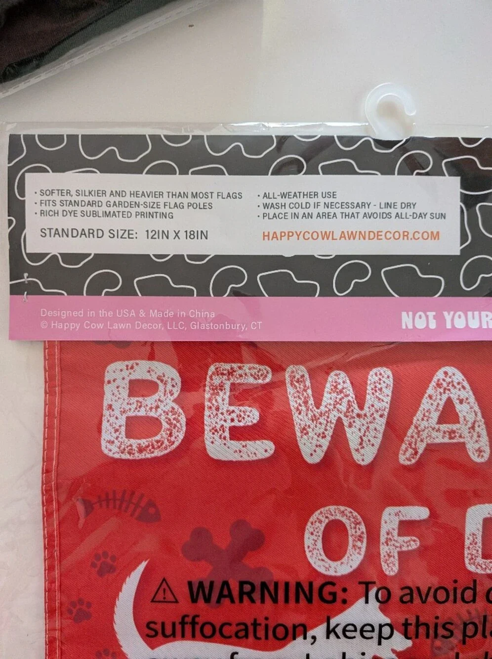 Happy Cow Funny Dog Cat Garden Flag Beware Of Dog Cat Is Shady As Hell 12x18